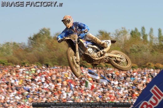 2009-10-03 Franciacorta - Motocross delle Nazioni 2778 Qualifying heat MX1 - Antonio Cairoli - Yamaha 450 ITA